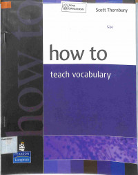 Image of HOW TO TEECH VOCABULARY