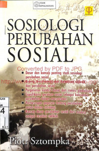 Image of SOSIOLOGI PERUBAHAN SOSIAL
