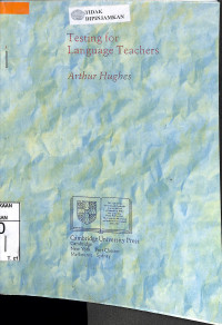 Image of TESTING FOR LANGUAGE TEACHER