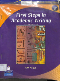 Image of FIRST STEPS IN ACADEMIC WRITING