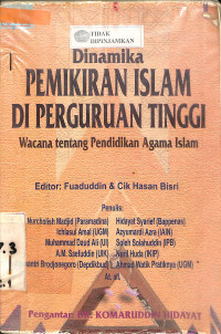 DINAMIKA PEMIKIRAN ISLAM DI PERGURUAN TINGGI : Wacana tentang Pendidikan Agama Islam