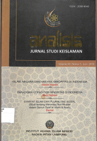 Image of ANALISIS : Jurnal Studi Keislaman : Vol. XII No. 1 juni 2012