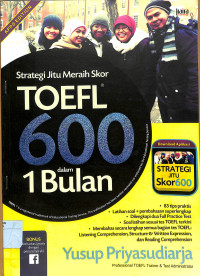 Image of STRATEGI JITU MERAIH SKOR TOEFL 600 DALAM 1 BULAN