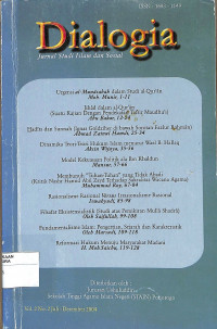 DIALOGIA : Jurnal Studi Islam Dan Sosial Vol. 2  No.2 Juli-Desember 2004