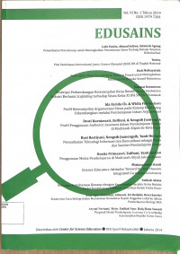 Image of EDUSAINS Vol VI No. 1 Tahun 2014