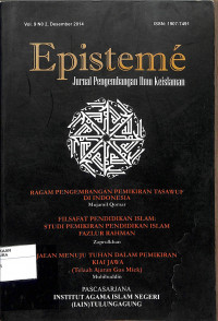 Image of EPITESME : Jurnal Pengembangan Ilmu  Keislaman Vol. 9 No. 2  Desember 2014