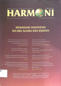 Image of HARMONI : Jurnal Multikultural & Multireligius Volume 13 Nomor 3 September-Desember 2014