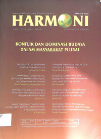 Image of HARMONI : Jurnal Multikultural & Multireligius Volume 12 Nomor 1 Januari-April  2013