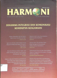 Image of HARMONI : Jurnal Multikultural & Multireligius Volume 13 Nomor 1 Januari-April 2014