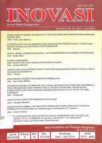 INOVASI : Jurnal Diklat Keagamaan Volum 8 No. 02 April - Juni 2014