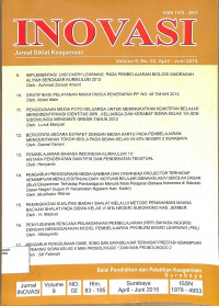 Image of INOVASI : Jurnal Diklat Keagamaan Volume 9 No. 02 April - Juni 2015