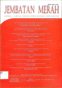 Image of JEMBATAN MERAH : Jurnal Ilmiah Pengajaran Bahasa dan Sastra Volume 12 Edisi  Desember  2015