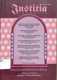 Image of JUSTITIA ISLAMICA: Jurnal kajian hukum dan sosial Vol.9 No.2 juli-desember 2012