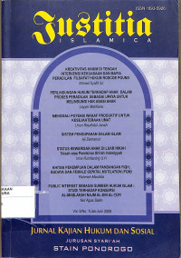 Image of JUSTITIA ISLAMICA: Jurnal kajian hukum dan sosial Vol.6 No.1 januari-juni 2009