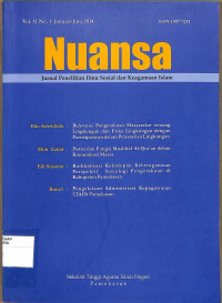 Image of NUANSA : Jurnal Penelitian Ilmu Sosial dan Keagamaan Islam Vol. 11 No. 1 Januari-Juni 2014