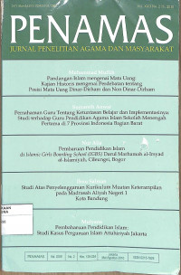 Image of PENAMAS : Jurnal Penelitian Agama dan Masyarakat Vol. XXII No. 2 Th. 2010