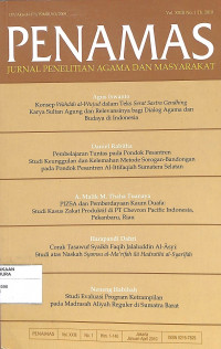 Image of PENAMAS: Jurnal Penelitian Agama Dan Masyarakat Vol.XXIII No. 1 Th. 2010