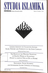 Image of STUDIA ISLAMIKA INDONESIA: Journal For Islamic Studies Vol. 19 No. 1  2012