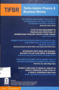 TIFBR : Tazkiya Islamic Finance & Business Review Vol. 8 No.2 August-December 2013