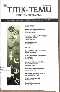 Image of TITIK -TEMU : Jurnal Dialog Peradaban Vol. 1 No. 2 Januari-Juni 2009