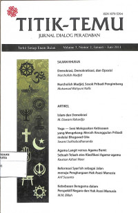 Image of TITIK -TEMU : Jurnal Dialog Peradaban Vol. 3 No. 2 Januari-Juni 2011