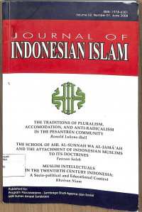Image of JOURNAL OF INDONESIAN ISLAM : Vol. 02 No. 01 June 2008