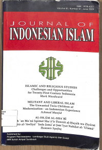 JOURNAL OF INDONESIAN ISLAM : Vol. 03 No. 01 June 2009