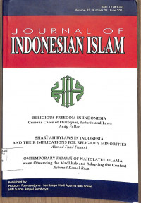 JOURNAL OF INDONESIAN ISLAM : Vol. 05 No. 01 June 2011