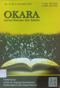 OKARA : Jurnal Bahasa dan Sastra Vol. 16 No. 2 November 2022