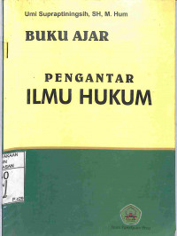 BUKU AJAR PENGANTAR ILMU HUKUM