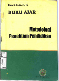 BUKU AJAR METODOLOGI PENELITIAN PENDIDIKAN