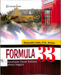 FORMULA 33 : Memahami Dasar Kalimat Bahasa Inggris