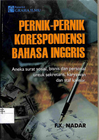 PERNIK-PERNIK KORESPONDENSI BAHASA INGGRIS