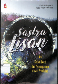 SASTRA LISAN : Kajian Teori dan penerapannya dalam Penelitian