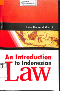 AN INTRODUCTION TO INDONESIAN LAW