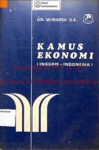 KAMUS EKONOMI INGGRIS-INDONESIA