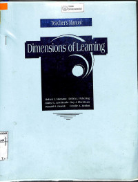 TEACHER'S MANUAL DIMENSIONS OF LEARNING