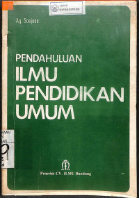 PENDAHULUAN ILMU PENDIDIKAN UMUM