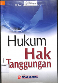 HUKUM HAK TANGGUNGAN