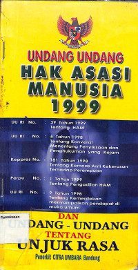 UNDANG-UNDANG HAK ASASI MANUSIA 1999