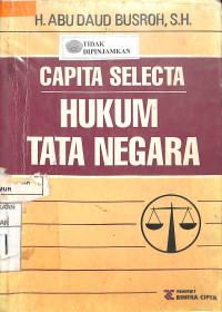 CAPITA SELECTA HUKUM TATA NEGARA