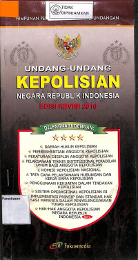 HIMPUNAN PERATURAN PERUNDANG-UNDANGAN UU KEPOLISIAN NEGARA RI