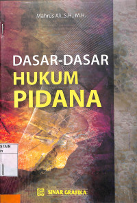 DASAR-DASAR HUKUM PIDANA