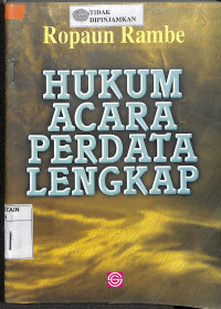 HUKUM ACARA PERDATA LENGKAP