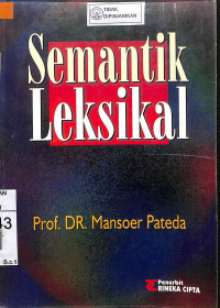 SEMANTIK LEKSIKAL