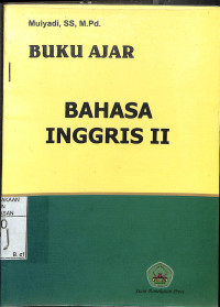 BUKU AJAR BAHASA INGGRIS II