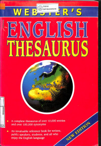 WEBSTER'S ENGLISH THESAURUS