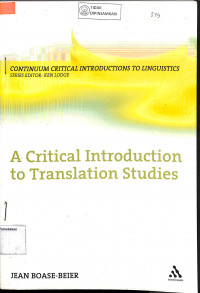 A CRITICAL INTRODUCTION TO TRANSLATION STUDIES