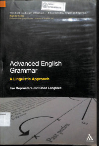 ADVANCE ENGLISH GRAMMER A LINGUISTIC APPROCACH