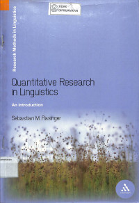 QUANTITATIVE RESEARCH IN LINGUISTICS